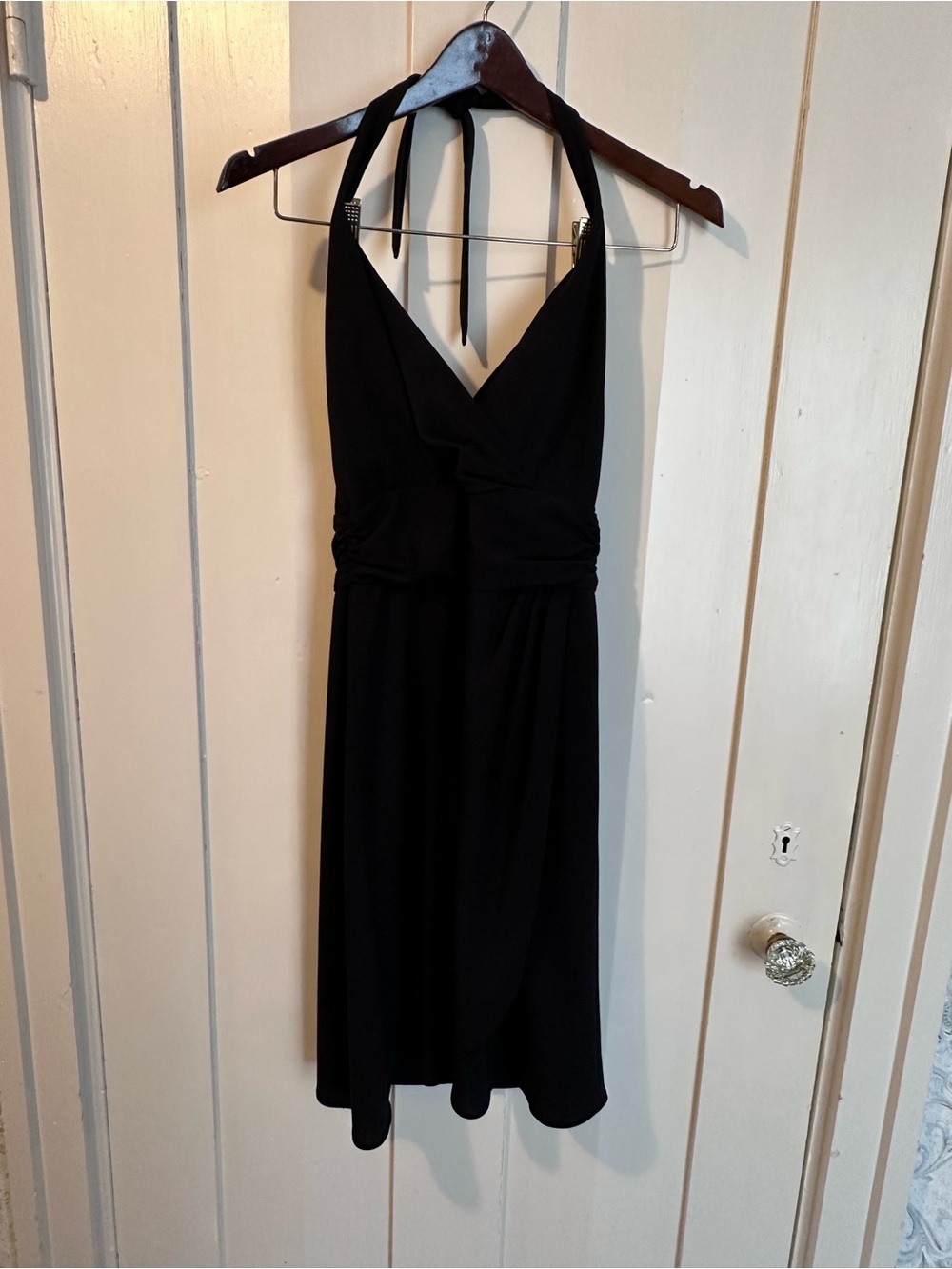 White House Black Market Black Halter Midi Dress